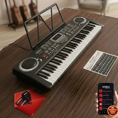 Midex PS-1500BK 61 Tuşlu Org Siyah Renkli Başlangıç İçin 100 Ses 100 Ritim