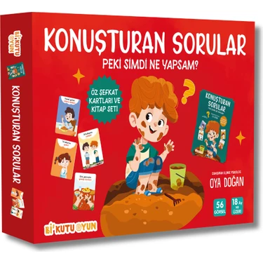 Bi Kutu Oyun Konuşturan Sorular – Peki Şimdi Ne Yapsam? (Öz Şefkat Kartları ve Kitap