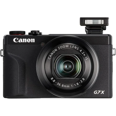 Canon PowerShot G7 X Mark III Siyah Fotoğraf Makinesi 20,1 MP 4K Video Wi-Fi