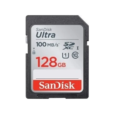 SanDisk Ultra 128GB SDXC Hafıza Kartı 100 MB/s Hız ve Uyumlu Sertifikalar ile Ultra
