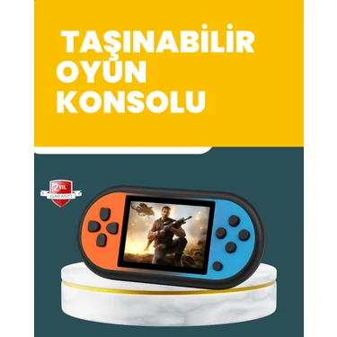 Azrlya 520 Oyunlu Mini Oyun Konsolu Hd LCD Ekranlı -