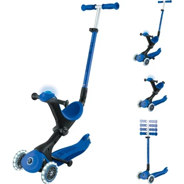 Globber Go Up Deluxe Işıklı Scooter - Lacivert Fiyatı
