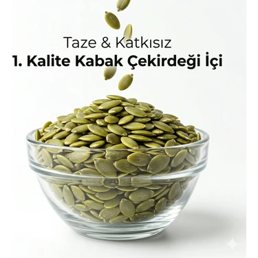 Öz Yıldırım Kuruyemiş Kabak Çekirdeği Içi 1 kg | Taze | Katkısız | Doğal | Günlük