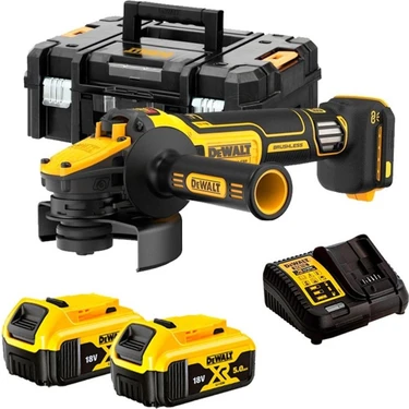 Dewalt DCG409VSP2T 18V 5.0 Ah Çift Akülü Devir Ayarlı Avuç