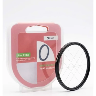 Dp 58MM Yıldız Filtre 8x Efekt Filtre Özellikli Yüksek Kalite Alüminyum ve Optik