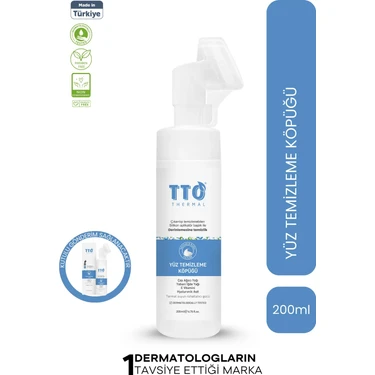 TTO Thermal Aplikatörlü Yüz Temizleme Köpüğü 200 ml – Arındırıcı Cilt Temizleyici | Demodex’e