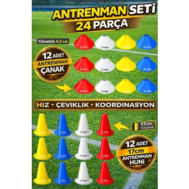 Liggo 12li Antrenman Hunisi 12li Antrenman Çanağı 24 Parça Antrenman