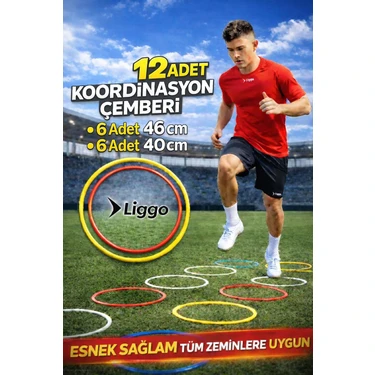 Liggo 12li Koordinasyon Çemberi Hız Çemberi Antrenman