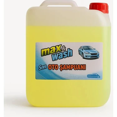 Max&Wash 4KG Cilalı Oto Şampuanı-Cilalı Oto Yıkama Köpüğü Extra Cilalı 1/60 Oran
