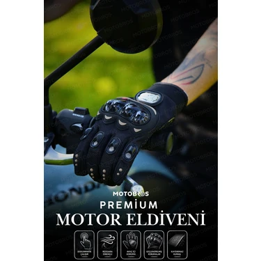 Motobros Motosiklet Eldiveni Korumalı Avuç Içi Korumalı