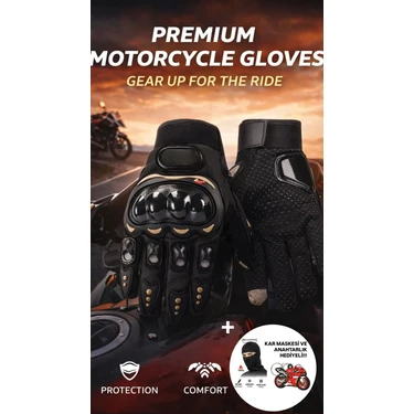 Edelvays Shop Yüksek Kalite Motosiklet Eldiveni Yasaya Uygun Ts EN13594 Etiketli Korumalı