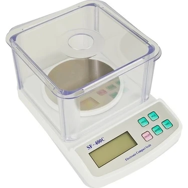Eco Lounge Diamond Plus Dijital Göstergeli Plastik Fanuslu Hassas Terazi SF-400C (500