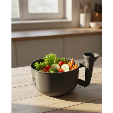 Eco Lounge Ergonomik Saplı Sebze Süzgeçli Yıkayıcı Çok Amaçlı Mutfak