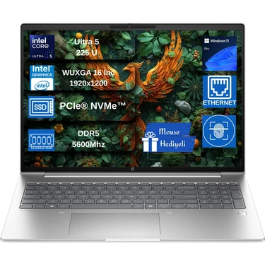 Hp Probook 4 G1I 32GB Ddr5 1tb SSD Intel® Core Ultra 5 225U 16" Wuxga (1920 x 1200) IPS 300 Nits
