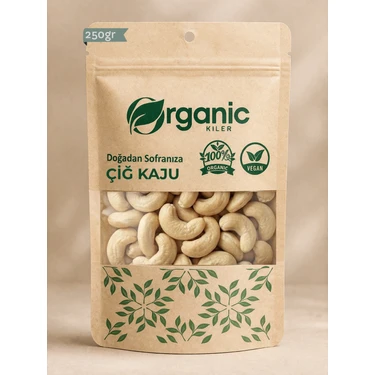Organic Kiler Çiğ Kaju 250GR - Yeni Mahsül Taze &