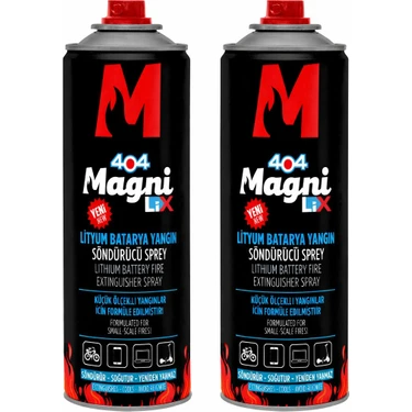 404 Magni 2\'li Lityum-Iyon Batarya Yangın Söndürücü Sprey 500