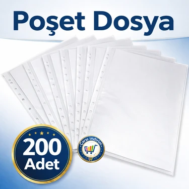 Nistabolje 200 Adet A4 Şeffaf Dosya Föy Poşet Dosya Fiyatı