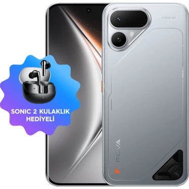Tecno Pova Curve 2 256 GB 8 GB Ram (Tecno Türkiye Garantili) Gümüş