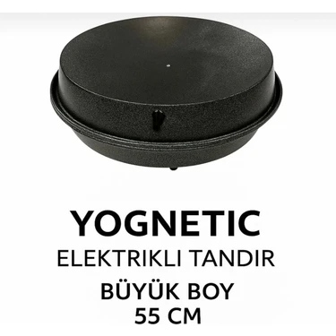 Yognetic Jumbo Büyük Boy Elektrikli Tandır | Çok Amaçlı Pişirici | Ekmek Yapma Makinesi - 55 CM |