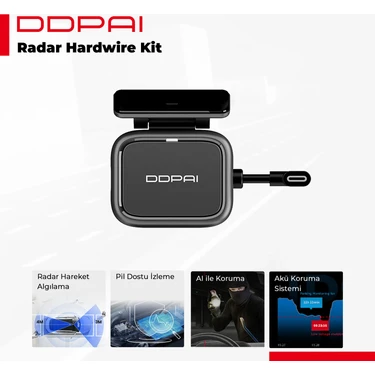 DDPAI N5 Dual Araç İçi Kamera ile Uyumlu Kablolu Radar Modülü Kiti – Yüksek Hassasiyetli Hareket