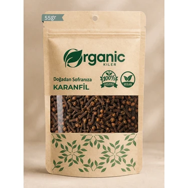 Organic Kiler Organik Tane Karanfil 55GR - Elenmiş Taze & Doğal Tane