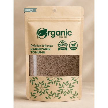 Organic Kiler Karnıyarık Otu Tohumu (PSYLLIUM) 100GR. Elenmiş & Katkısız Taze