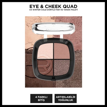 L'oréal Paris Eye & Cheek Quad - 04 Winter Cold Dörtlü Far ve Yanak