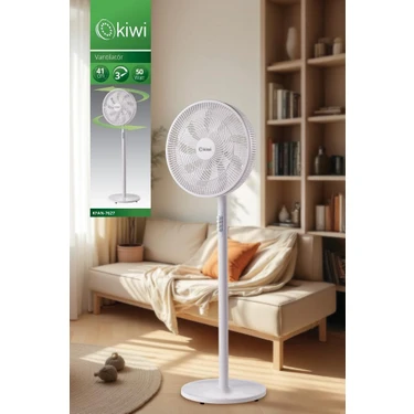 Kiwi KFAN-7627 Ultra Sessiz 50W Salınım Fonksiyonlu Ayaklı Fiyatı