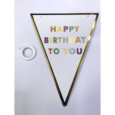 Fırsatkolik Happy Birthday To You Flama Bayrak