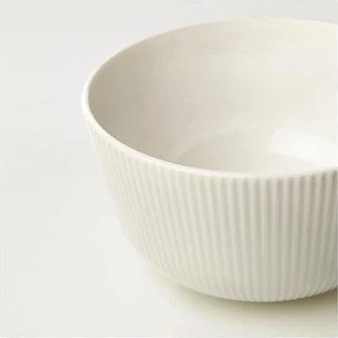 Asseds Store 2 Li Kase Seti Beyaz Renk 13 cm Zarif-Modern Salata,yemek