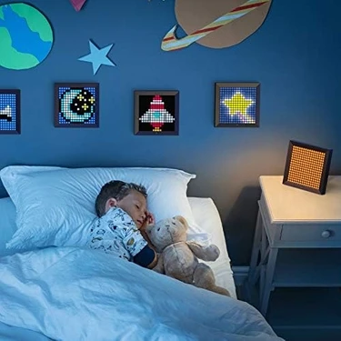 Asseds Store Pixoo - 16X16 LED Ekranlı Art Dijital Resim Çerçevesi App Kontrolü - Oyun Odası ve
