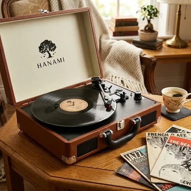 Quiqa Hanami Hem Sarjlı Hem Bluetooth'lu Tüm Plakları Çalan