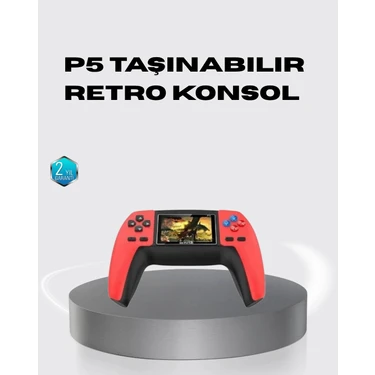 İlkyaz Fashion Taşınabilir Retro Oyun Konsolu – 520 Efsane Oyun Tek
