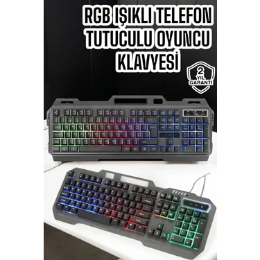 İlkyaz Fashion Q Klavye Rgb Işıklı Klavye ve Mouse Seti Kablolu Mouse