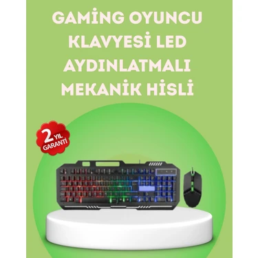 İlkyaz Fashion Gaming Klavye ve Mouse Seti PG8018 – Dayanıklı Tuşlar, Hızlı
