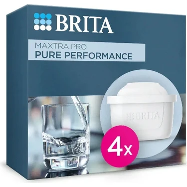 BRITA MAXTRA PRO Pure Performance Yedek Su Arıtma Filtresi, 4’lü — Hepsiburada ürün görseli