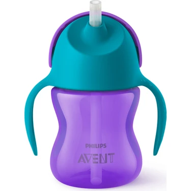 Philips Avent Pipetli Bardak 200 ml 9+ Ay Kız, Renkli Ergonomik Tasarım BPA İçermez 