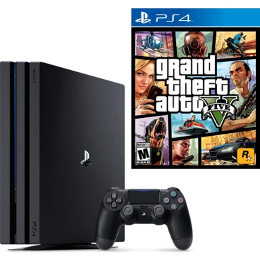 Sony Playstation 4 Pro CUH-7000 1 TB Siyah Oyun Konsolu GTA Fiyatı