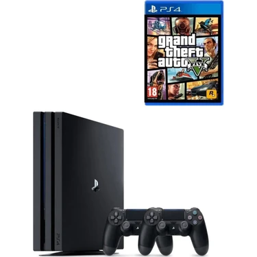 プレイステーション4 Sony Playstation 4 Pro CUH-7000 1 TB Siyah Oyun Konsolu GTA Fiyatı