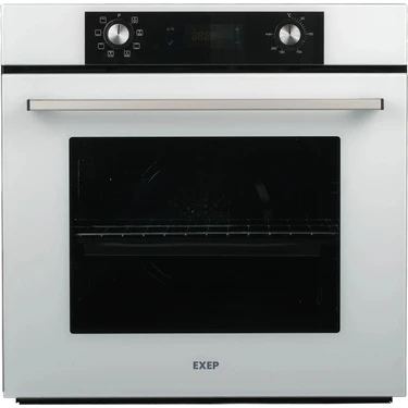 exep ef-260 beyaz ankastre fırın(71 litre-turbo fan/soğutma fan-8 programlı-