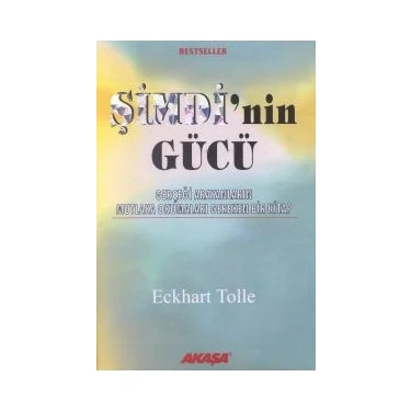 Akaşa Yayınları Eckhart Tolle'nin Şimdi'nin Gücü Normal Boy Türkçe Yayınevi Akasa Cilt Durumu