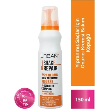 URBAN Care Shake N Repair 150ML Onarıcı Köpük Yıpranmış Saçlar İçin Durulanmayan