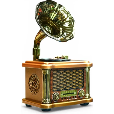 Royal Trend Gramafon Nostalji Radyo,trend Tasarım Bluetooth Nostaljik Radyo(Büyük