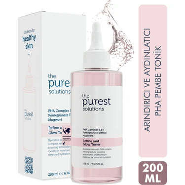 The Purest Solutions Hassas Ciltler İçin Arındırıcı ve Aydınlatıcı PHA Pembe