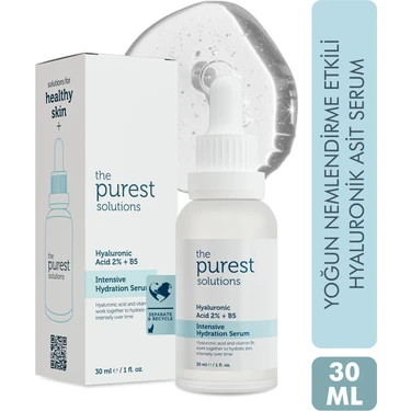 The Purest Solutions, Yoğun Nemlendirme ve Dolgunlaştırıcı etkili, Yenileyici Cilt Bakım Serumu 30