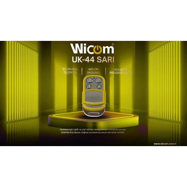 Lucciola Wicom Sarı Renkli Uk-44 Akıllı Kodlanabilir Kumanda (Otomatik Kapı
