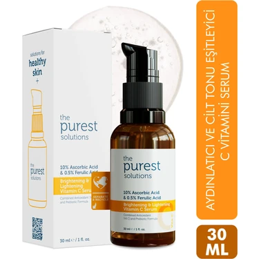 The Purest Solutions C Vitamini Aydınlatıcı Ve Ton Eşitleyici Bakım Serumu 30
