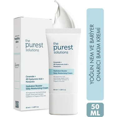 The Purest Solutions, 24 Saat Etkili Günlük Yoğun Nemlendirici Cilt Bakım Kremi 50