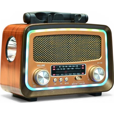 Royal Trend Nostalji Mini Fenerli Radyo,bluetooth Özellikli Ledli Nostaljik