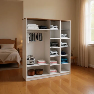 Venatto Smart XL 4 Kapılı Aynalı Dolap %100 MDF Beyaz - Meşe Fiyatı